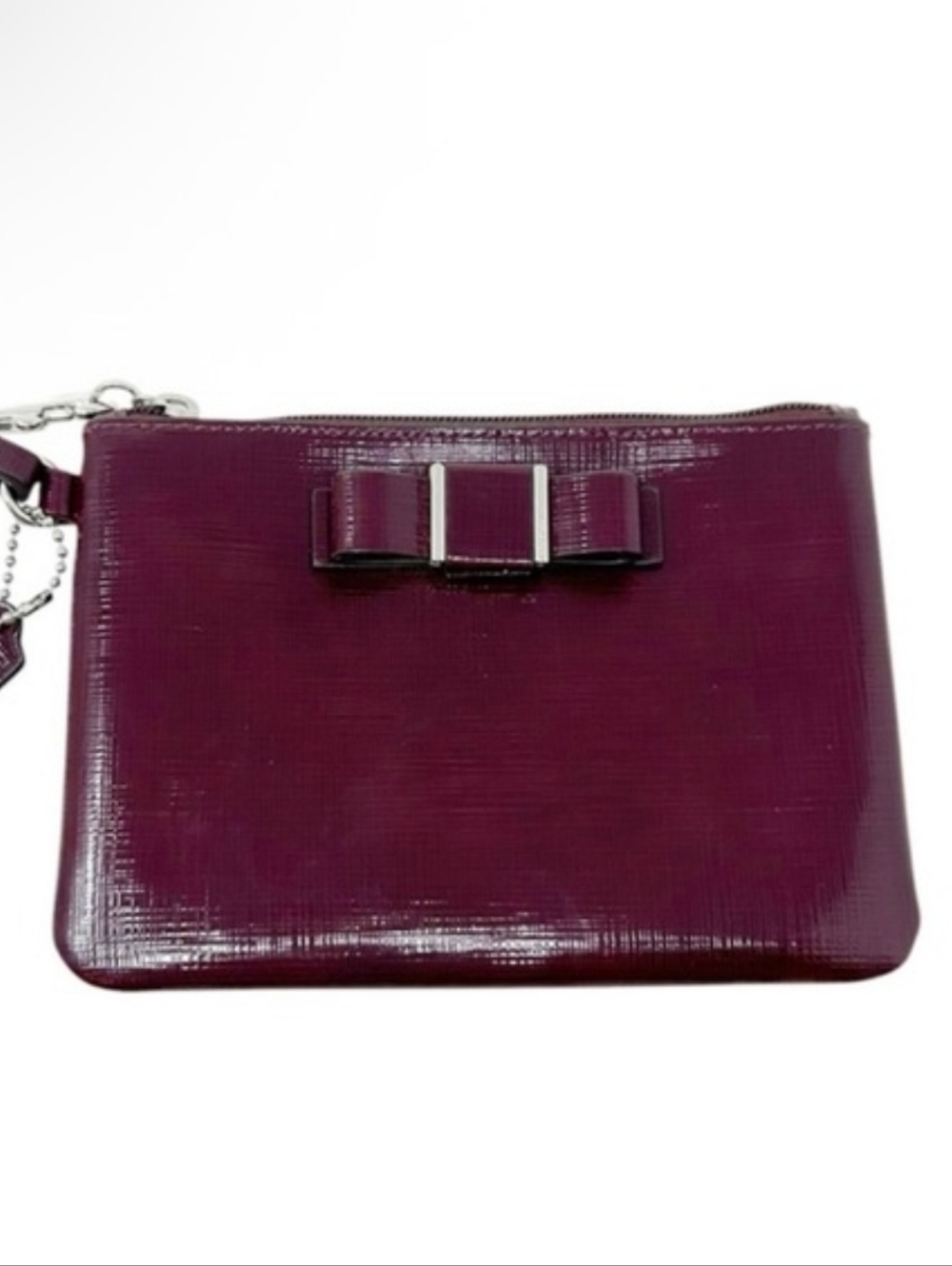 COACH Darcy Patent Bow Wristlet